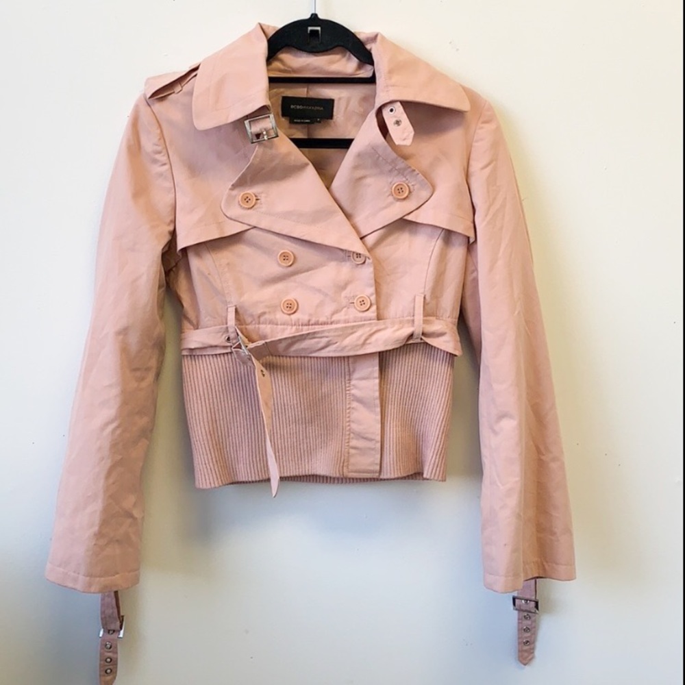BCBGmaxazria pink moto jacket